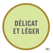 Délicat et léger